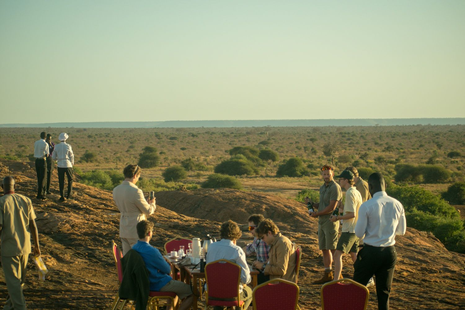 Suvenia Safaris guests on an East Africa game drive